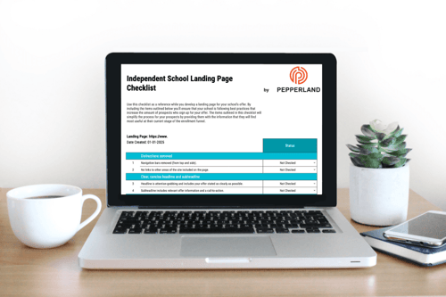 Independent School Landing Page Checklist-min